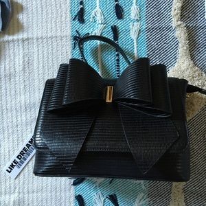 Like Dreams Women’s Lizzie Braided Handle Satchel - Black
